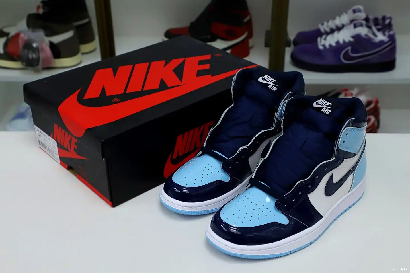 1 JORDAN WMNS 'BLUE AIR CHILL' RETRO Kimikick OG HIGH 0812